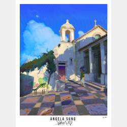 Angela Sung - Art Print - Portugal Church - (numbered and signed)