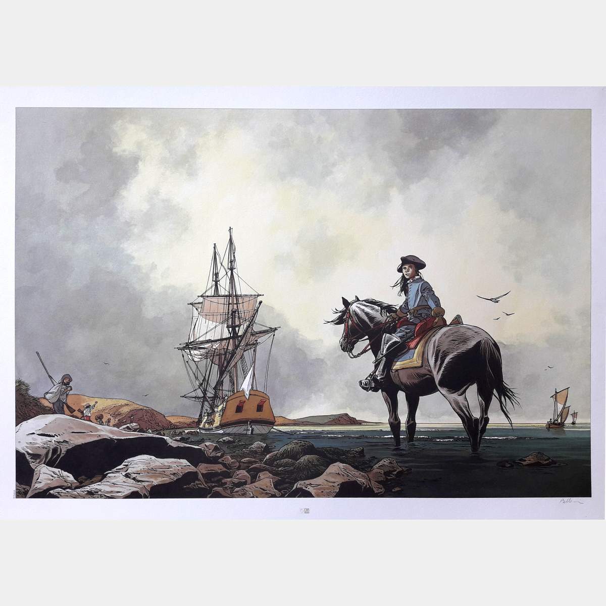 Patrice Pellerin - L'Épervier à Cheval - Numérotée et signée