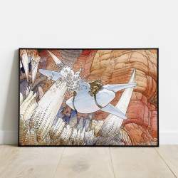Jean Giraud “Moebius” - L'Échapée belle - Fine art print