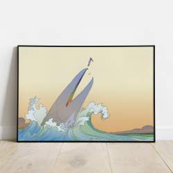 Jean Giraud “Moebius” - Good whale - Fine art print
