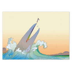Jean Giraud “Moebius” - Good whale - Fine art print