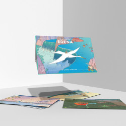 Jean Giraud "Moebius" - Set of 10 postcards "Destination Edena"