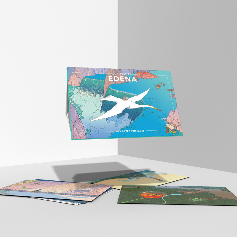 Jean Giraud "Moebius" - Set of 10 postcards "Destination Edena"