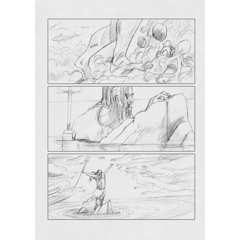 Fabio Visintin - Odyssey - version crayonnée + artwork