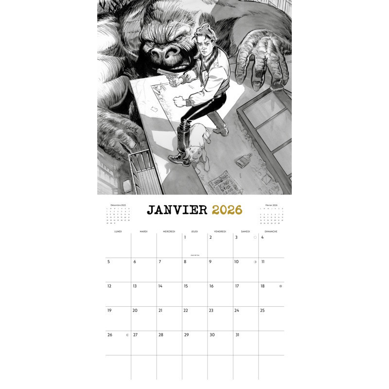 Éric Hérenguel - Calendrier 2026 - The Kong Crew (signé)