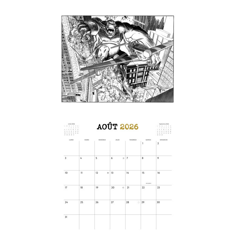 Éric Hérenguel - Calendrier 2026 - The Kong Crew (signé)