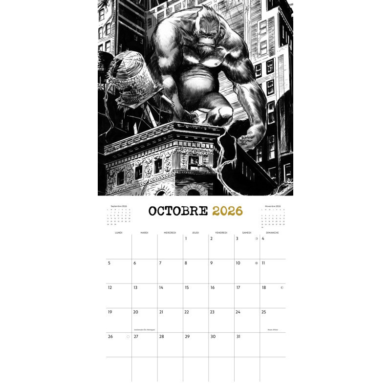 Éric Hérenguel - Calendrier 2026 - The Kong Crew (signé)