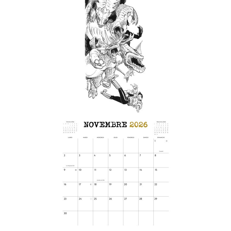 Éric Hérenguel - Calendrier 2026 - The Kong Crew (signé)