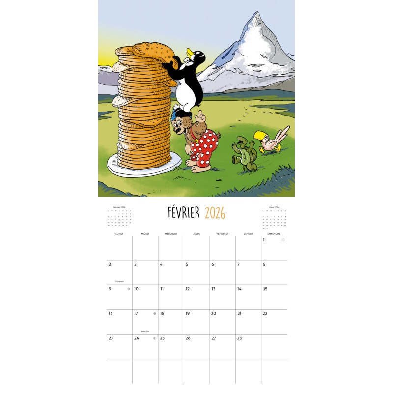 Petzi en Suisse - Calendrier 2026