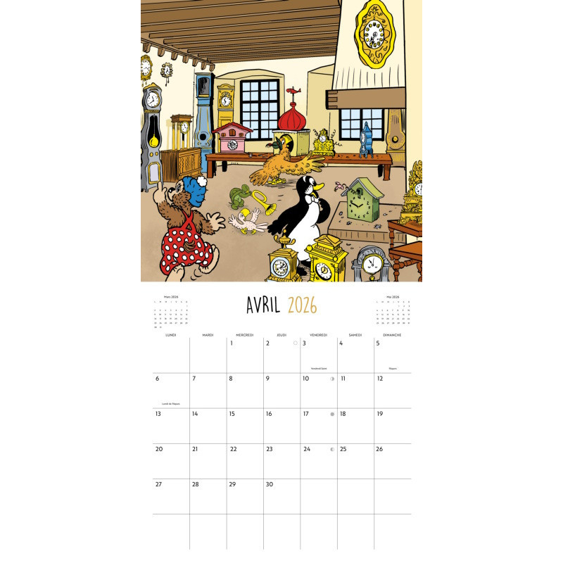 Petzi en Suisse - 2026 Calendar (FR)
