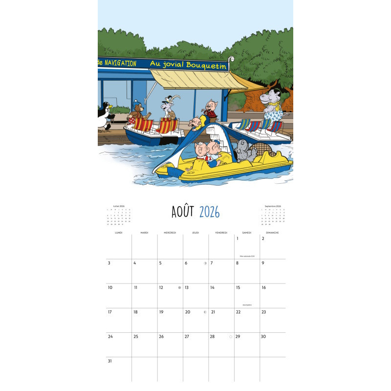Petzi en Suisse - Calendrier 2026