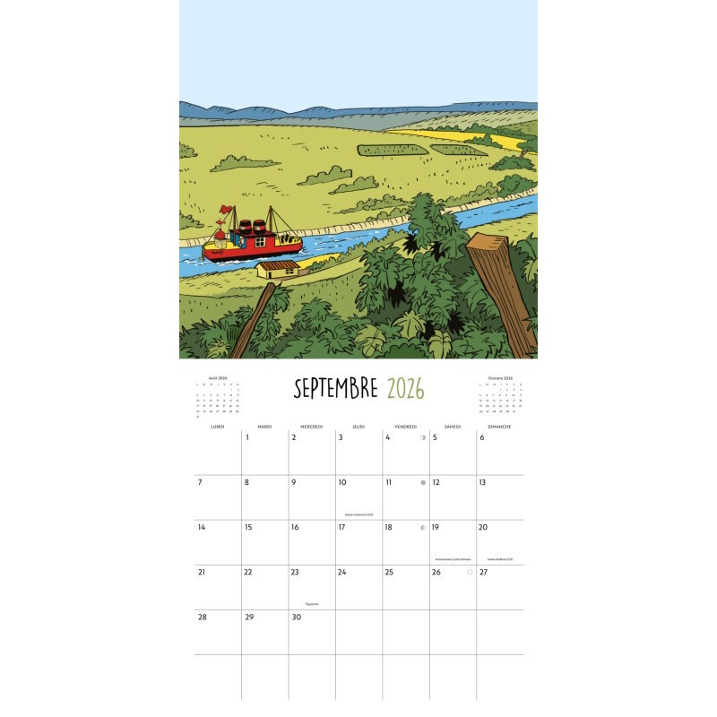 Petzi en Suisse - Calendrier 2026