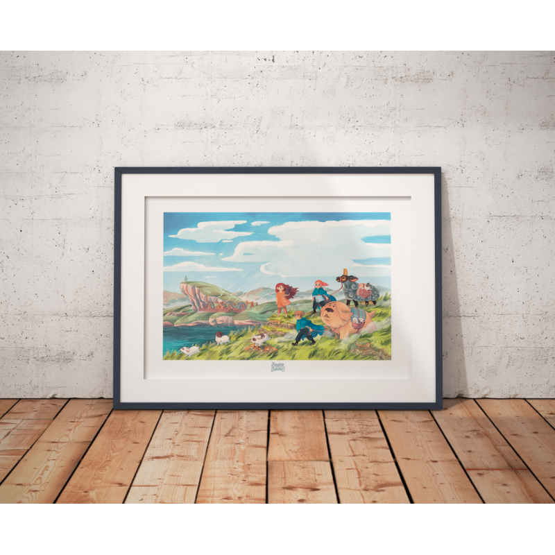 Amélie Fléchais - "Shepherdess Warriors - Epilogue" - Fine art print (numbered & signed)