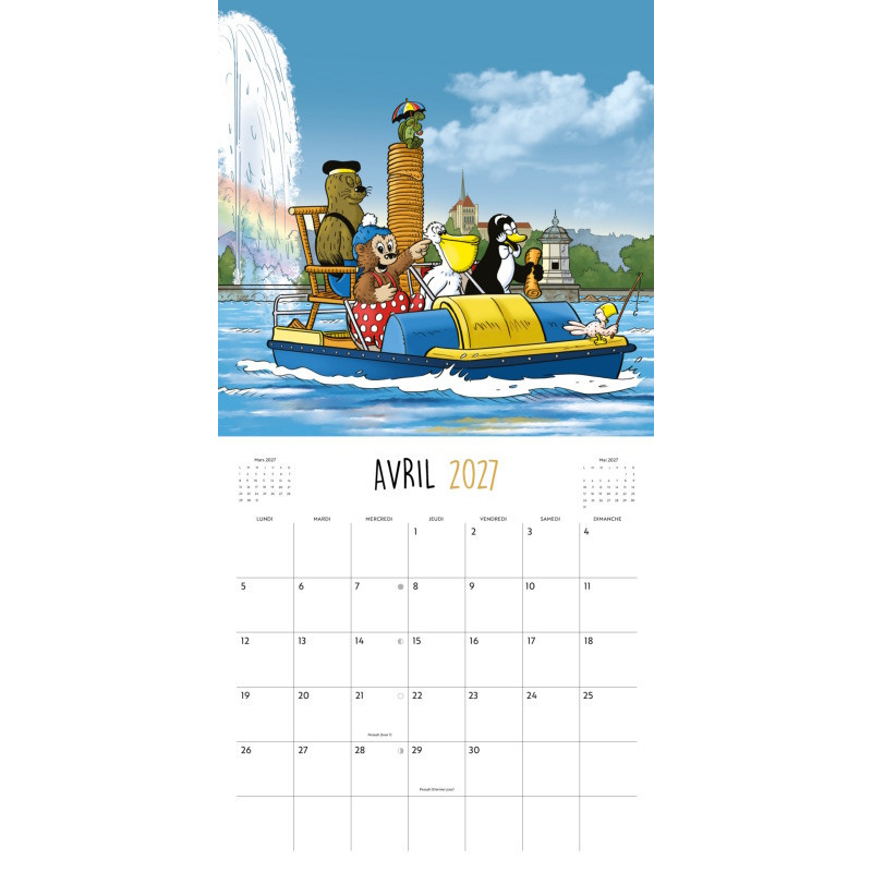 Petzi en Suisse - Calendrier 2027 (précommande)