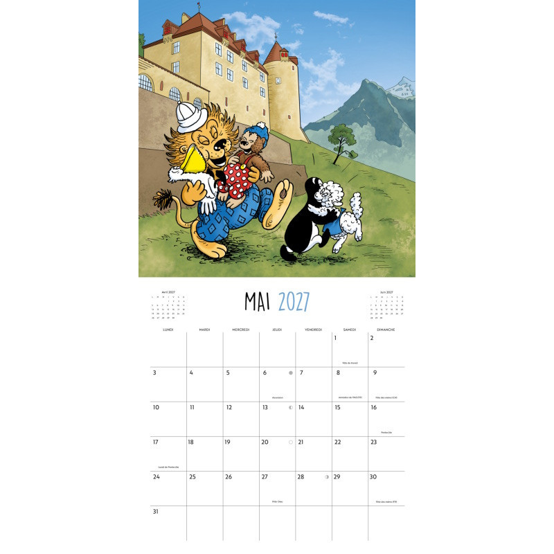 Petzi en Suisse - 2027 Calendar (FR) (preorder)
