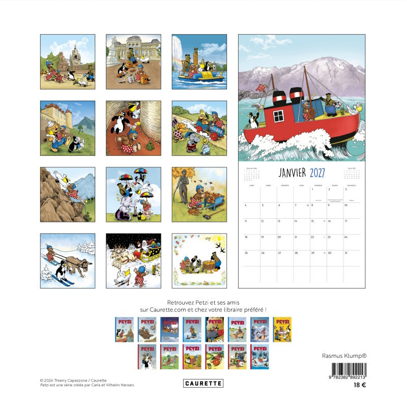 Petzi en Suisse - 2027 Calendar (FR) (preorder)