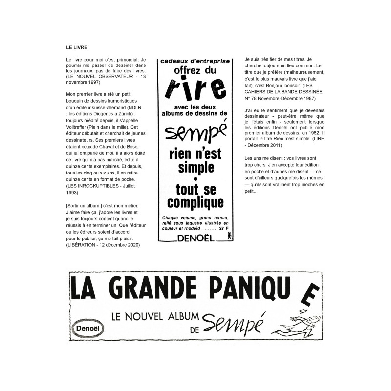 Les Arts dessinés (HS n°4) - Sempé