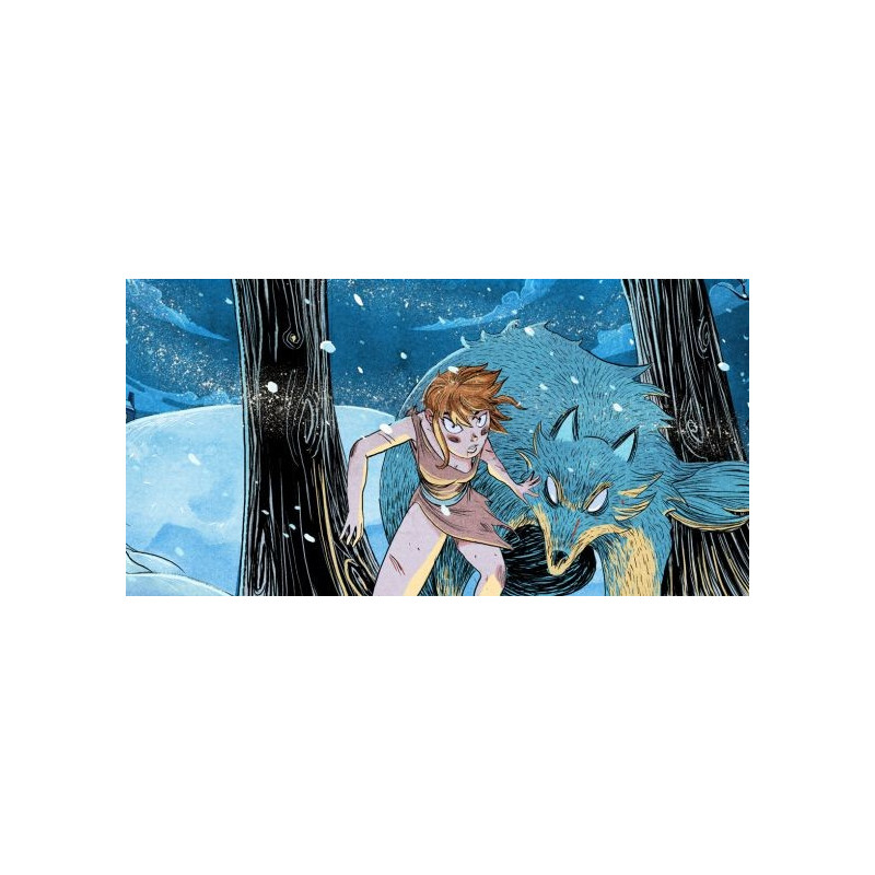 Fille et loup