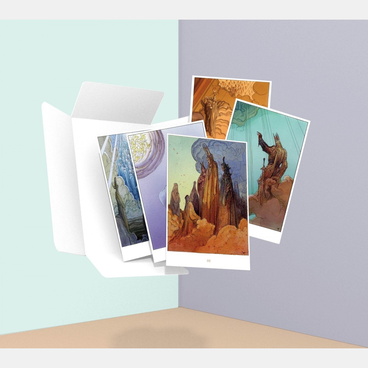 Moebius - "Paradiso" Carnet de 18 cartes postales