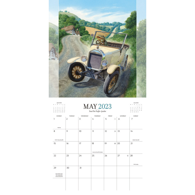 Chris Dunn - The Wind in the Willows Calendrier 2023 (Précommande - Anglais)