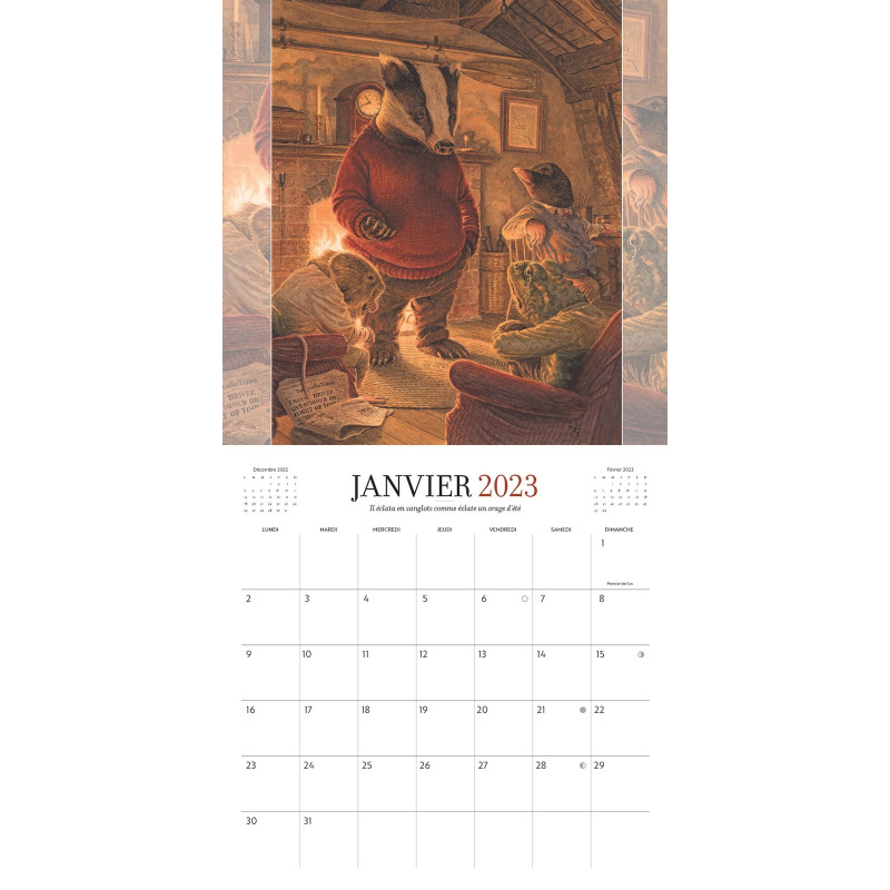 Chris Dunn - The Wind in the Willows Calendrier 2023 (Précommande)