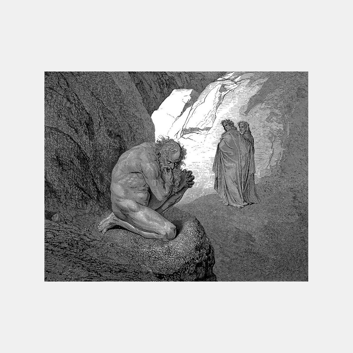 Illustration for Dante's Divine Comedy stock image