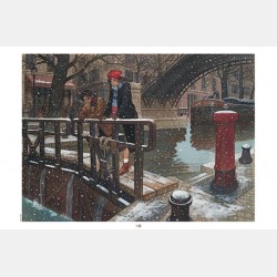 Jean-Pierre Gibrat - Paris sous la neige (affiche)