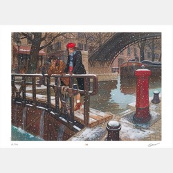 Jean-Pierre Gibrat - Paris sous la neige (affiche)