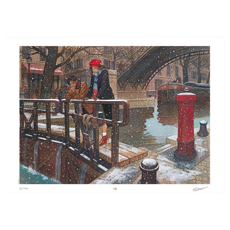 Jean-Pierre Gibrat - Paris sous la neige (affiche)