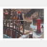 Jean-Pierre Gibrat - Paris sous la neige (poster signed and numbered)