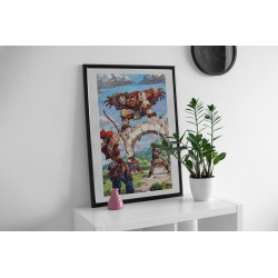 Marcel Mosqi - Touchy Owlbear (Art Print)