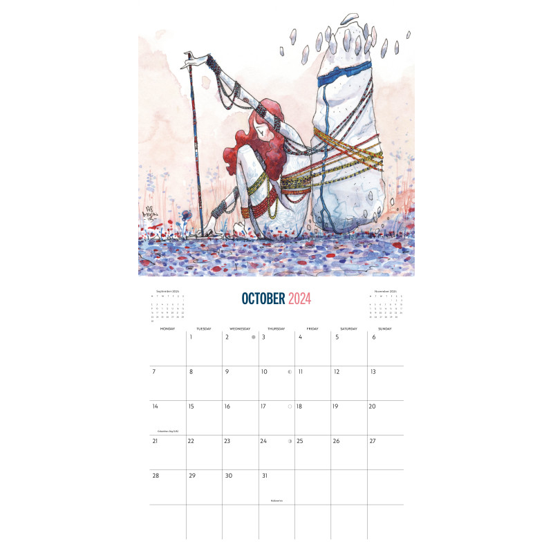 Moon - Calendar 2024 - Another Journey Around the Sun