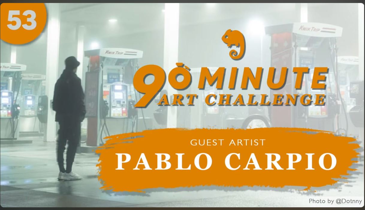 Take the 90 second Art Challenge with Pablo Carpio!
