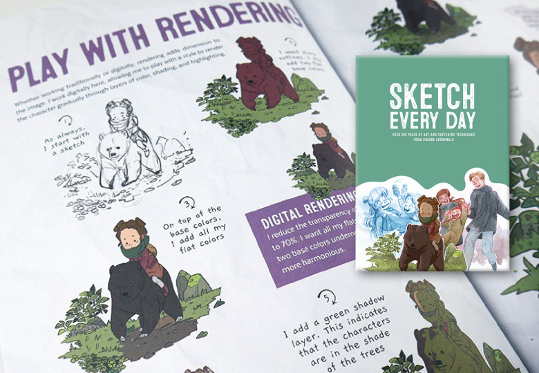 “Sketch Every Day”: Simone Grünewald's book is back on LiberDistri